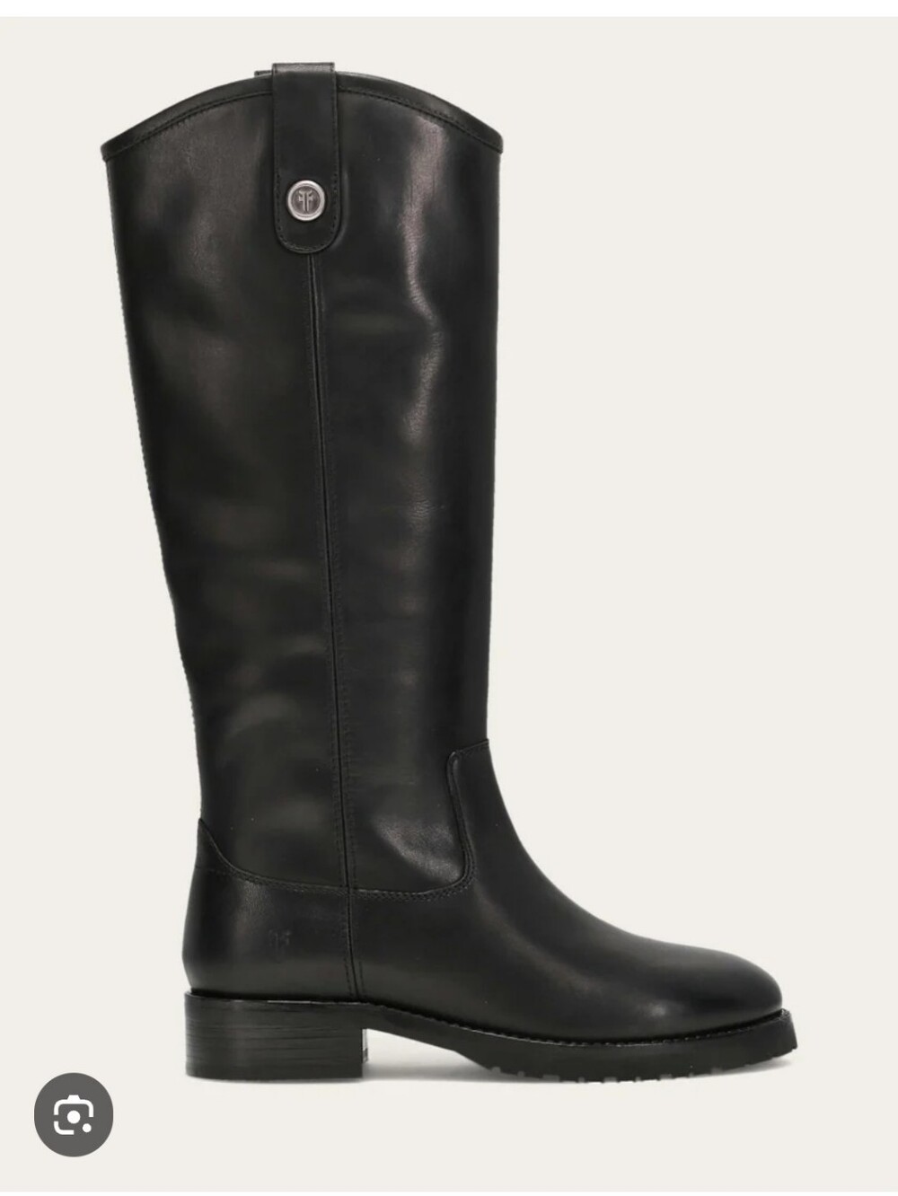 FRYE | Black Leather Melissa Button Tall Black Riding Boots Sz 8B